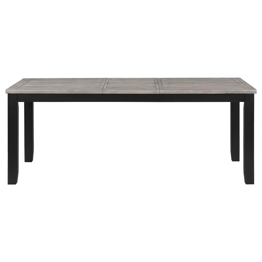 Elodie 5-piece Rectangular Extension Leaf Dining Set Black - 121221-S5