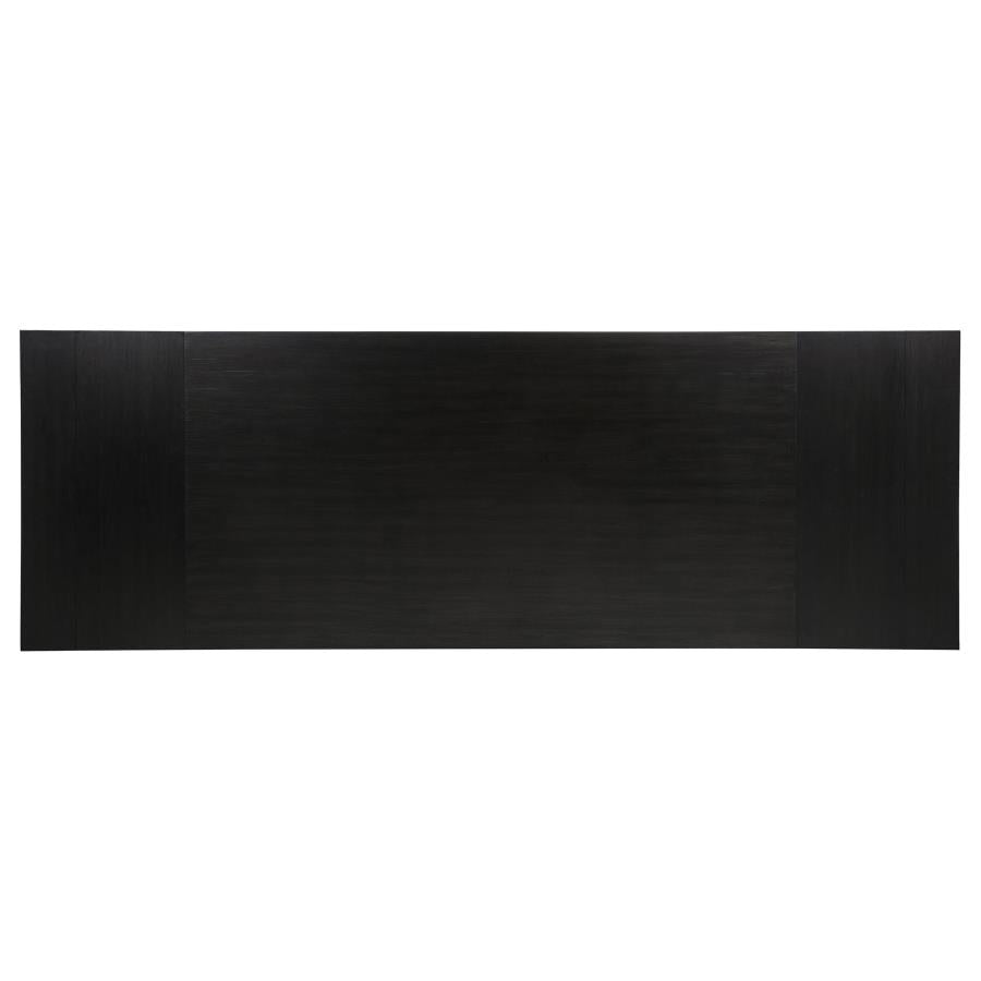 Phelps 9-piece Rectangular Dining Table Set Distressed Noir - 121231-S9A