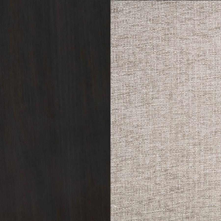 Phelps Upholstered Dining Side Chair Tan Distressed Noir (Set of 2) - 121232