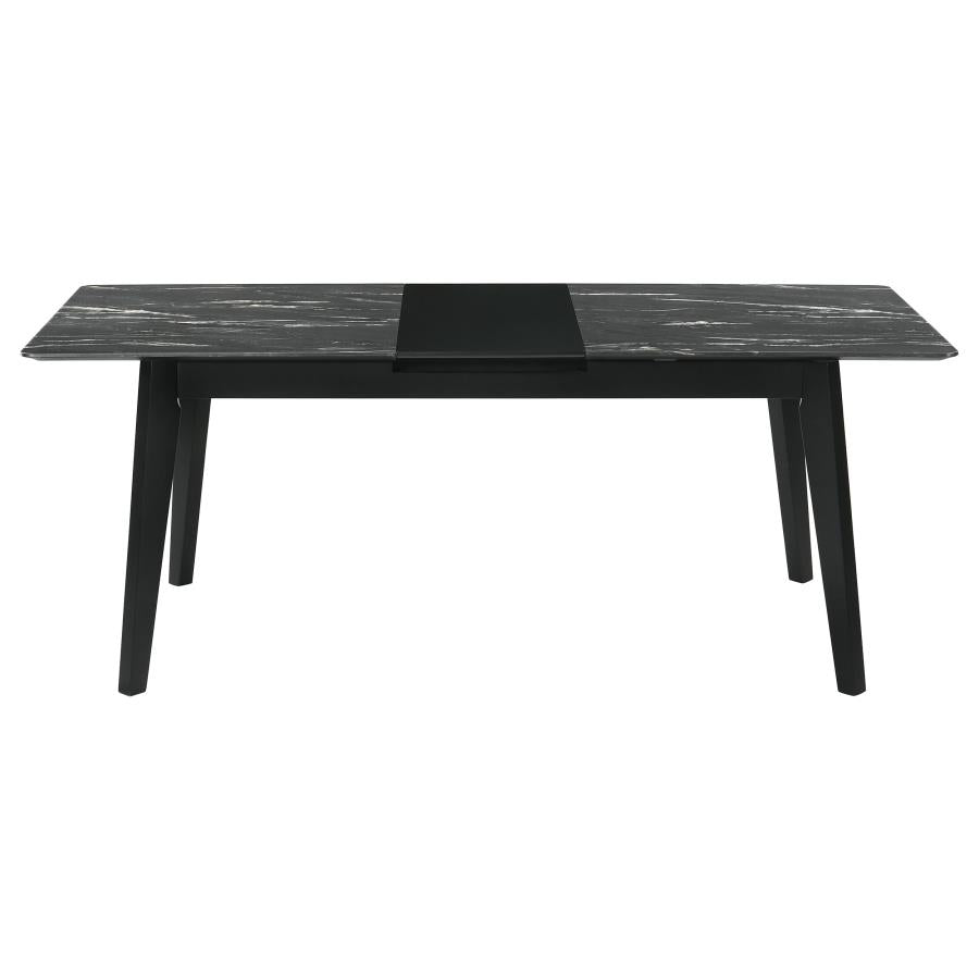 Crestmont 5-piece Extension Leaf Dining Table Set Black - 121251-S5