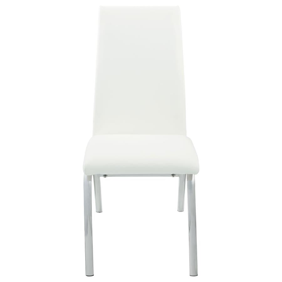 Bishop Upholstered Dining Side Chair White (Set of 2) - 121572