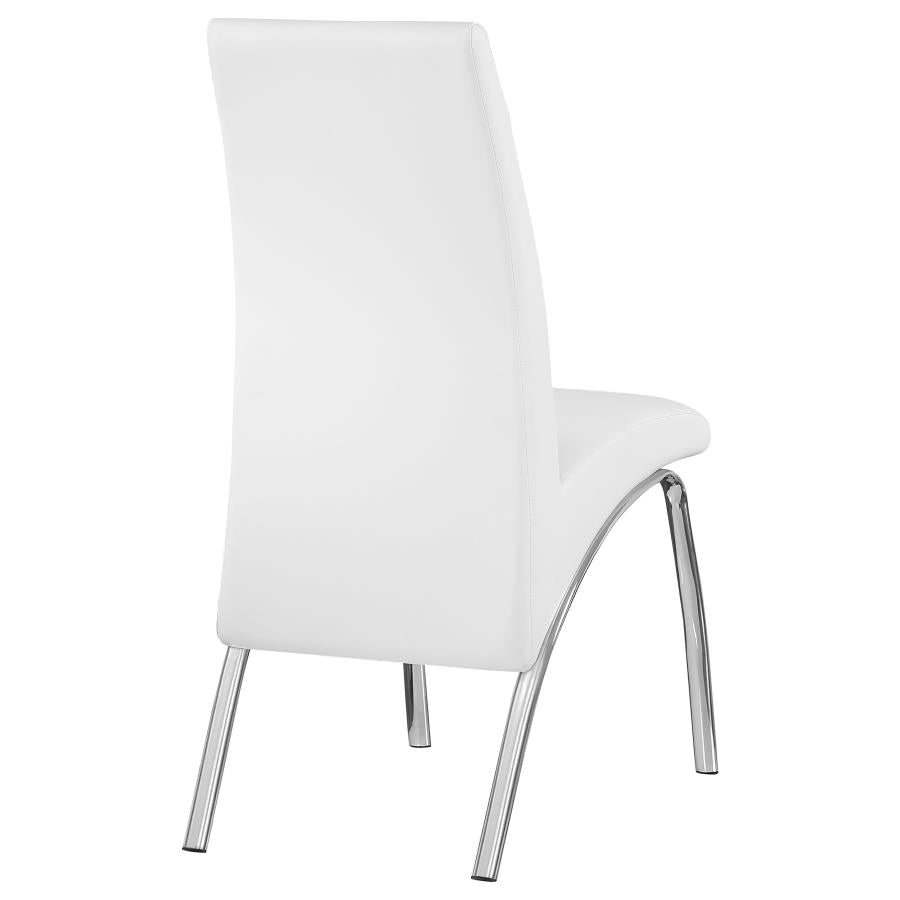 Bishop Upholstered Dining Side Chair White (Set of 2) - 121572