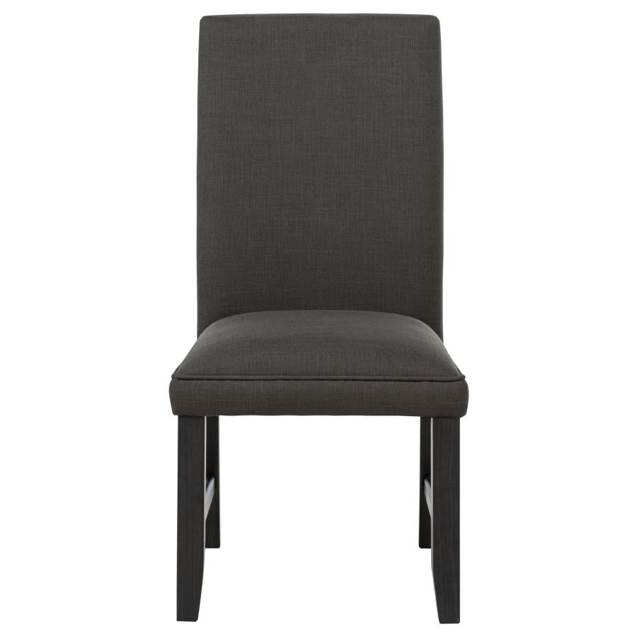 Berning Fabric Upholstered Parson Side Chair Charcoal Grey (Set of 2) - 121702CHR