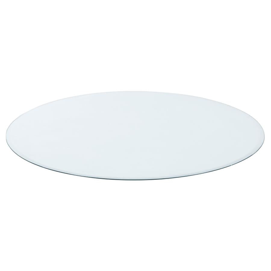 Paxton 5-piece Round Glass Top Counter Height Dining Set Grey - 122178-S5GRY