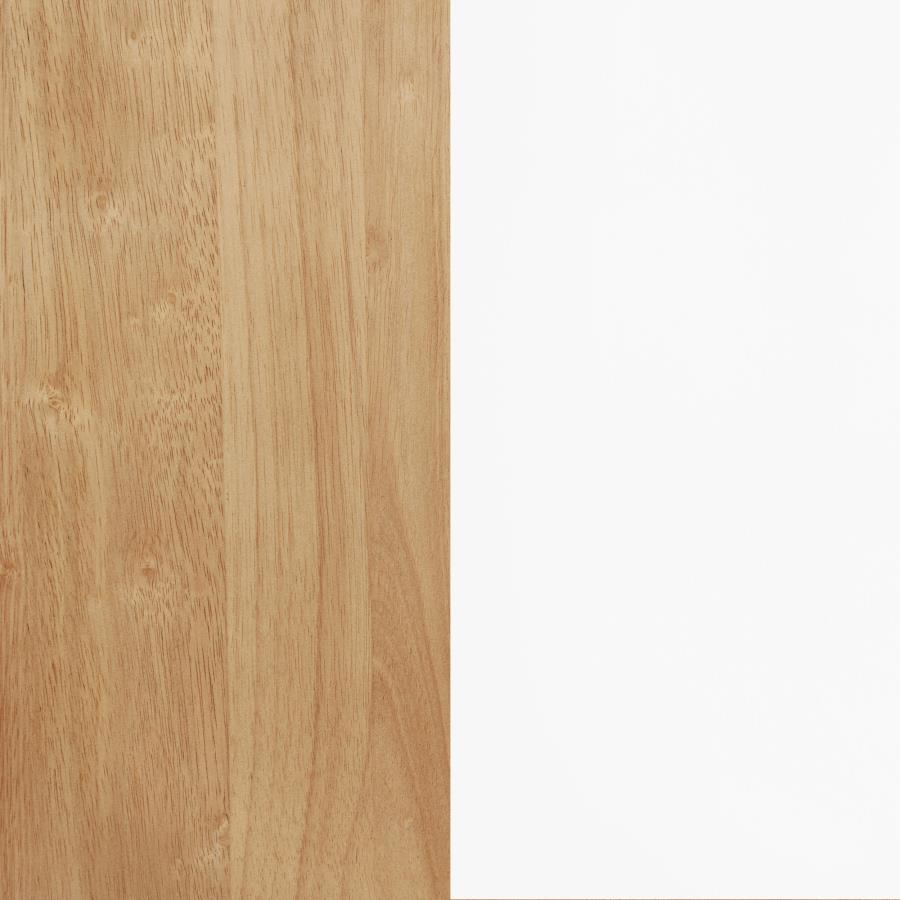 Andrews 66-inch Rectangular Dining Table Light Ash and White - 122501