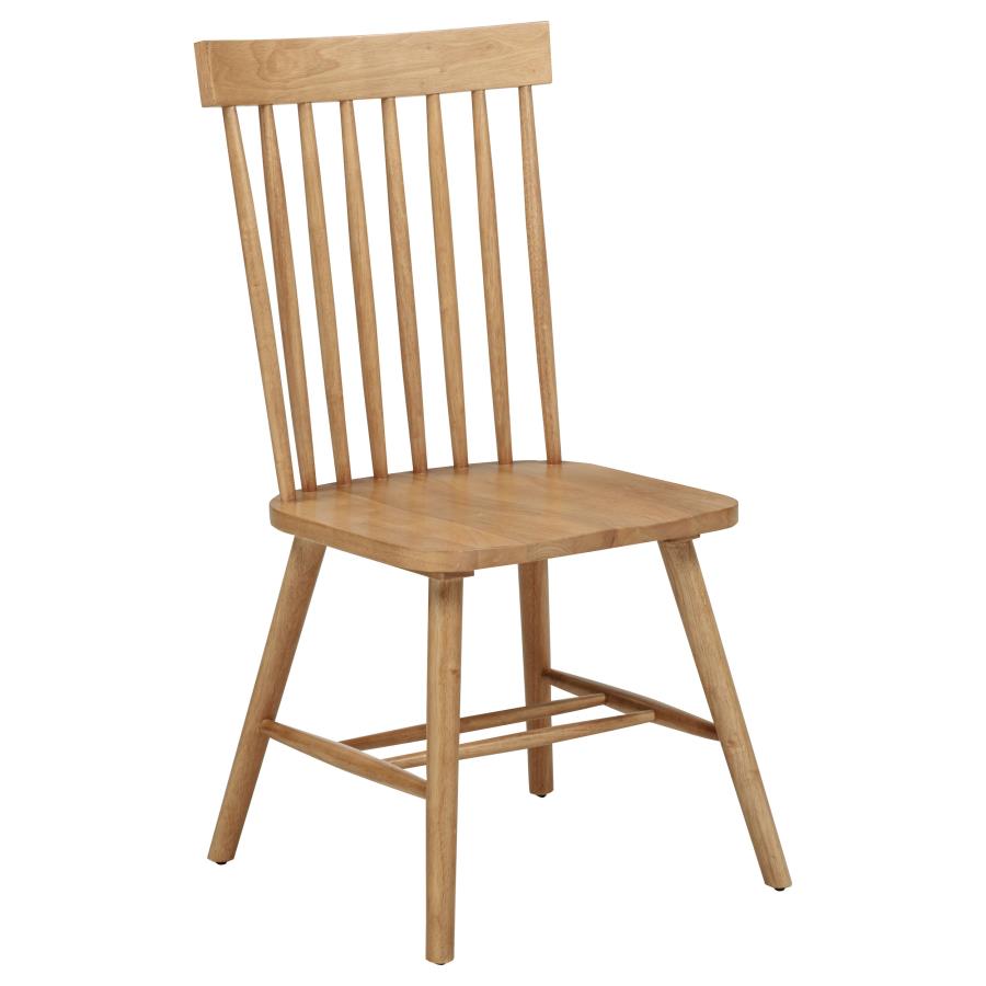 Andrews Windsor Spindle Back Dining Side Chair Light Ash (Set of 2) - 122502