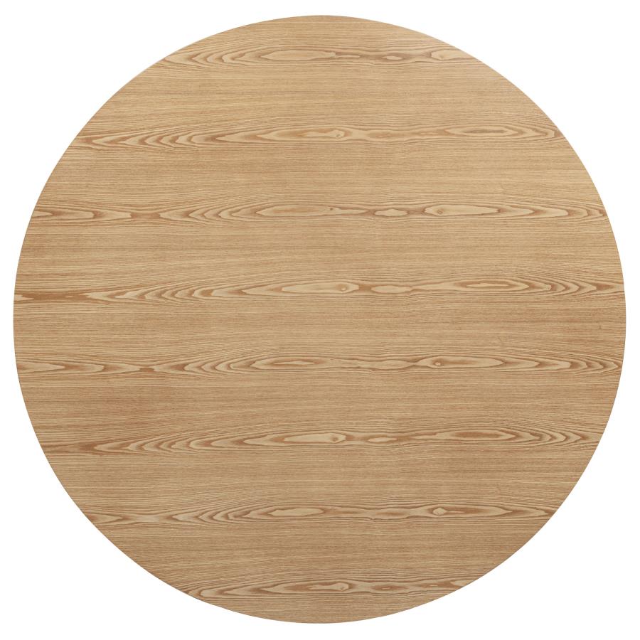 Andrews 5-piece Round Counter Dining Set Light Ash and Black - 122508-S5B