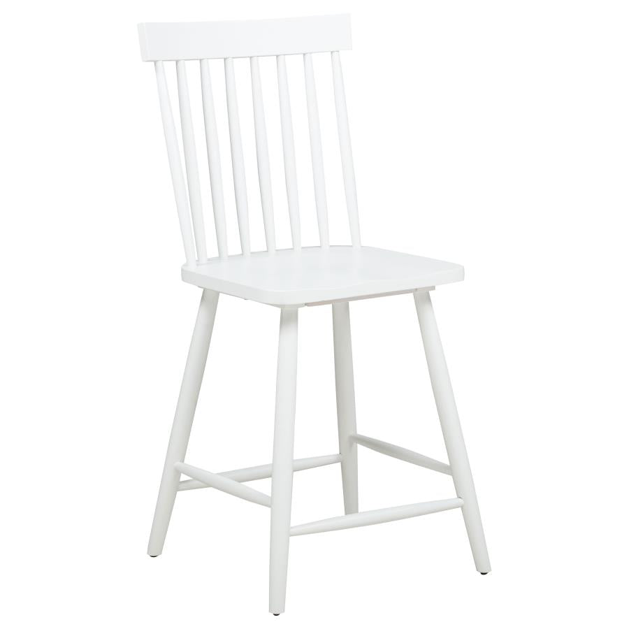 Andrews Windsor Counter Height Dining Side Chair White (Set of 2) - 122509WHT