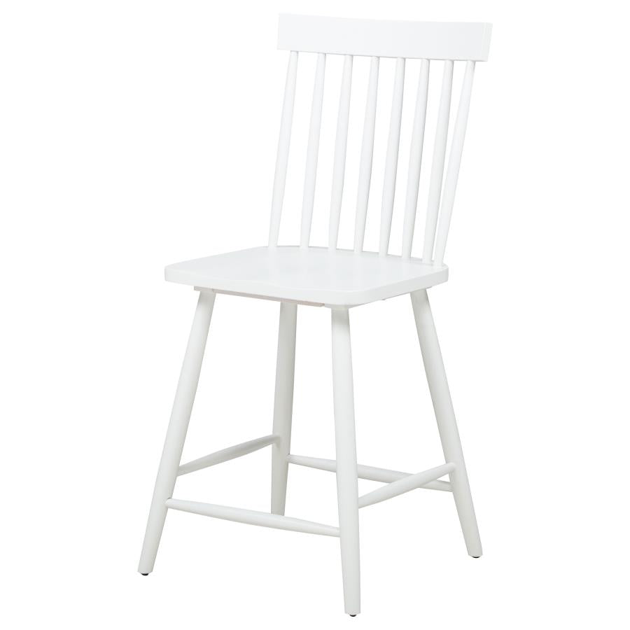 Andrews Windsor Counter Height Dining Side Chair White (Set of 2) - 122509WHT