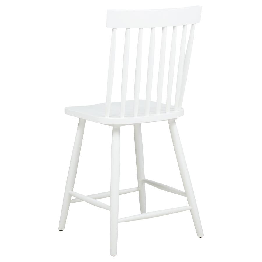 Andrews Windsor Counter Height Dining Side Chair White (Set of 2) - 122509WHT