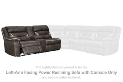 Kincord Left-Arm Facing Power Reclining Sofa with Console - 1310459