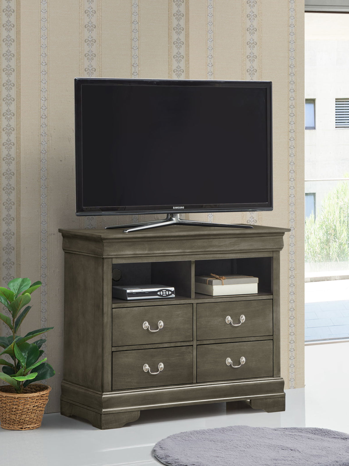 Louis Phillipe - TV Media Chest - Gray