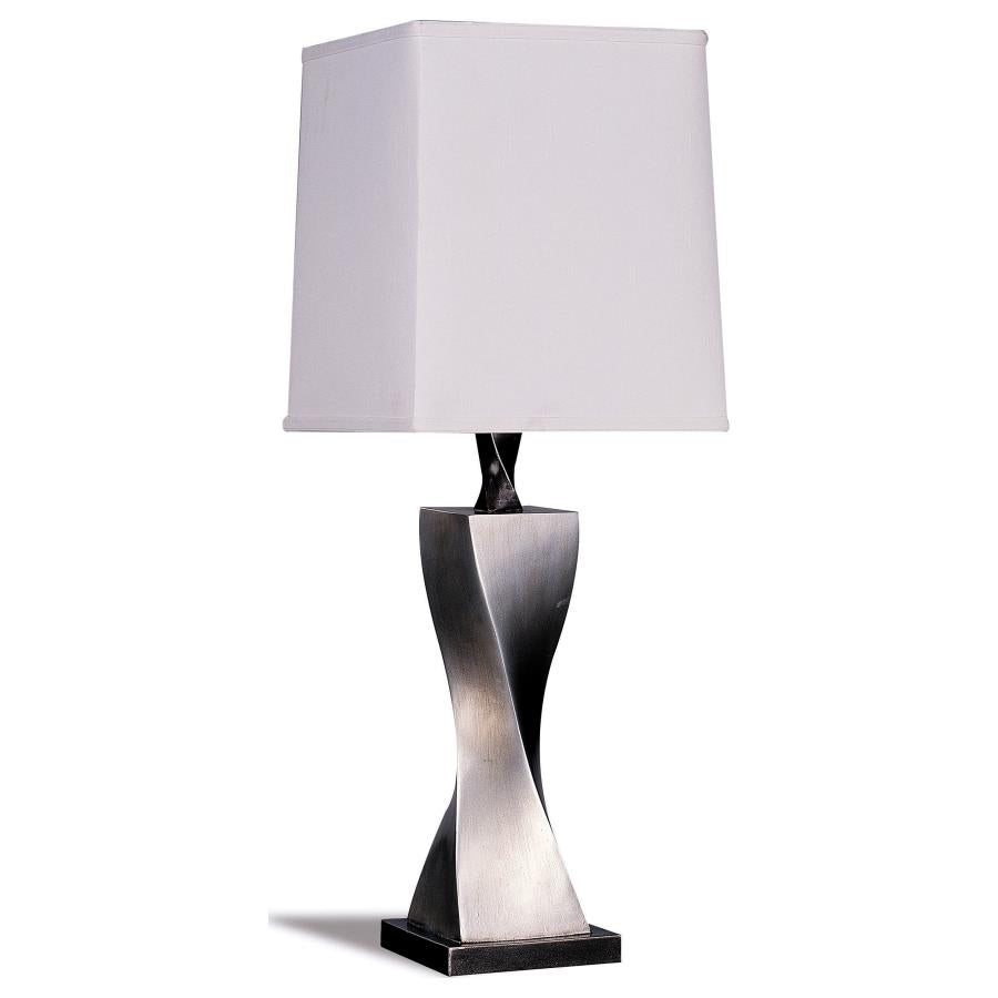 Keene 30-inch Tapered Shade Table Lamp Silver (Set of 2) - 1497
