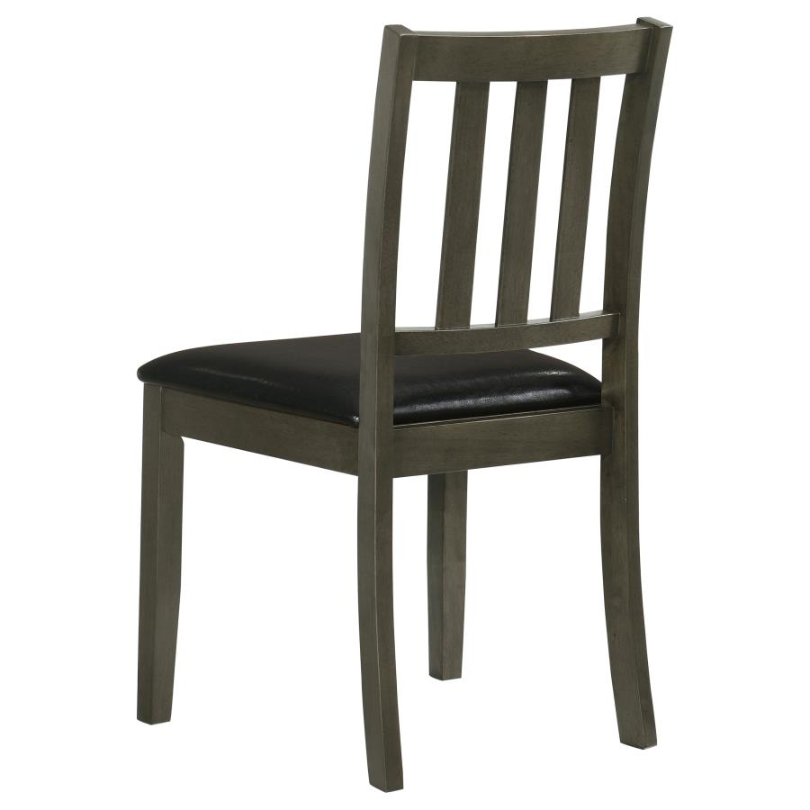 Parkwood 5-piece Square Dining Table Set Charcoal - 150410