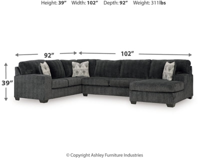 Hollyview 3-Piece Sectional with Chaise - 15205S1