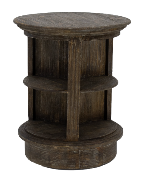 ZVA CHALET BARNWOOD ROUND TABLE - 3721BWCR