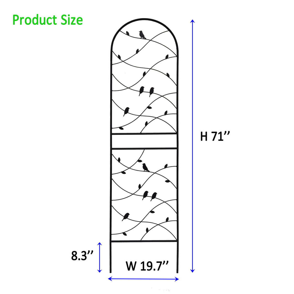 Garden Rustproof Trellis For Climbing Plants
