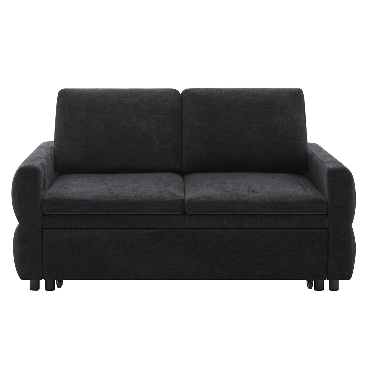 Convertible Sofa Bed Loveseat With Adjustable Backrest And USB Ports