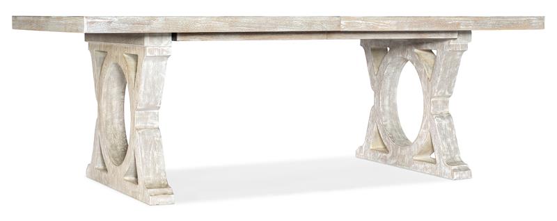 Serenity Topsail Rectangle Dining Table with 2-18in Leaves - 6350-75207-80