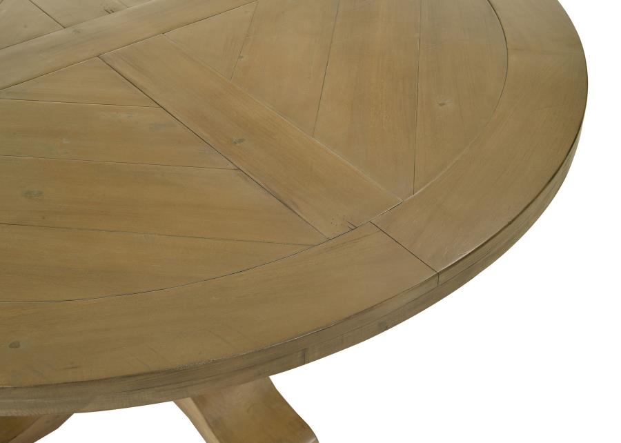 Florence 5-piece Round Dining Table Set Rustic Honey - 180200-S5A