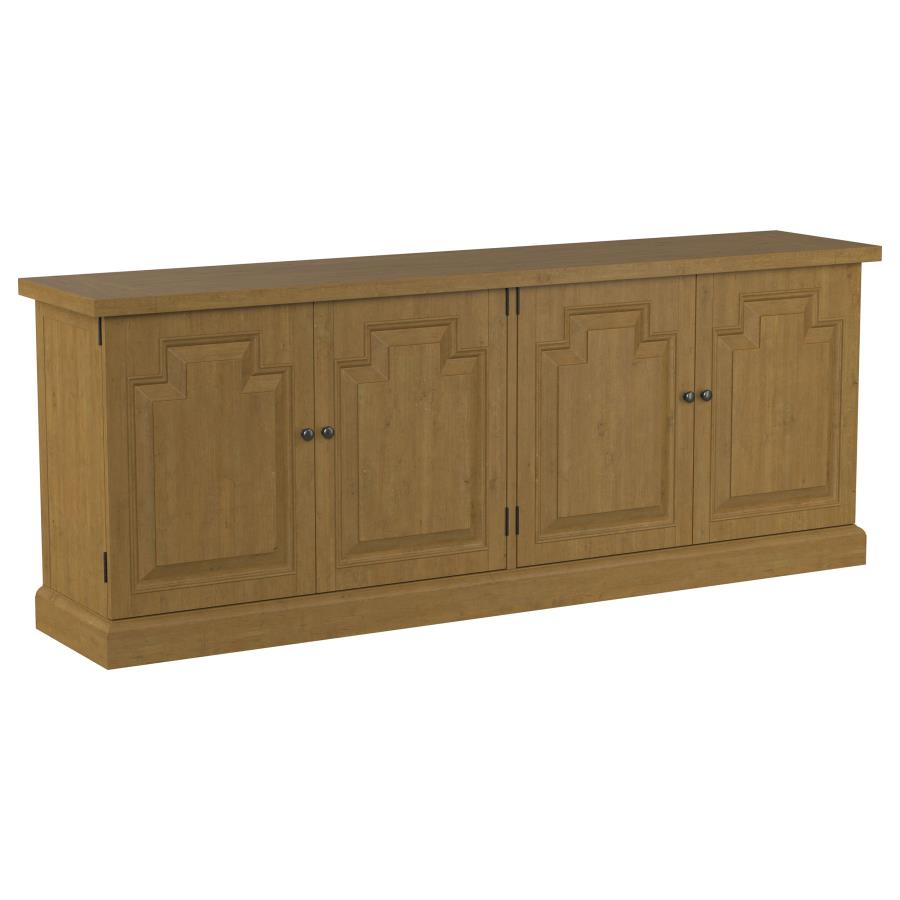 Florence 4-door Dining Sideboard Buffet Cabinet Rustic Honey - 180205