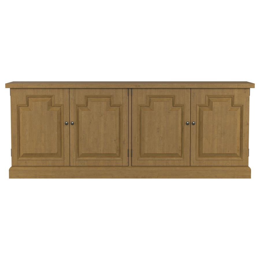 Florence 4-door Dining Sideboard Buffet Cabinet Rustic Honey - 180205