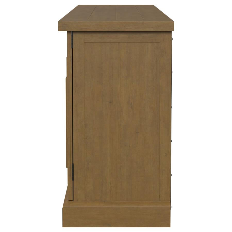 Florence 4-door Dining Sideboard Buffet Cabinet Rustic Honey - 180205