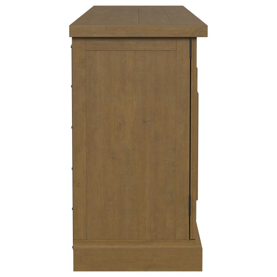 Florence 4-door Dining Sideboard Buffet Cabinet Rustic Honey - 180205
