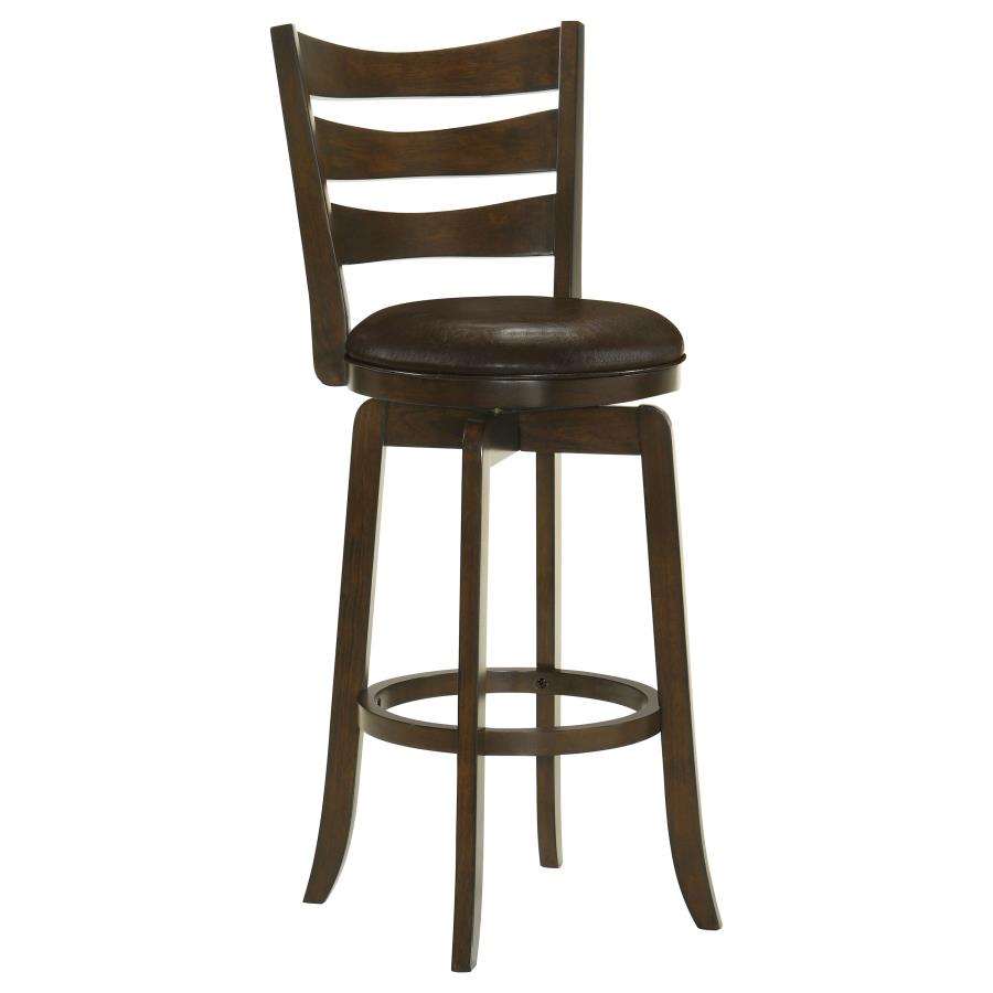 Murphy Wood Pub Height Swivel Bar Chair Dark Brown - 181369