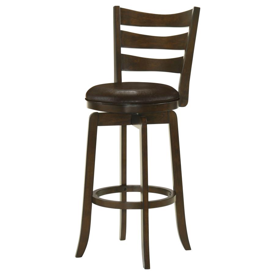 Murphy Wood Pub Height Swivel Bar Chair Dark Brown - 181369