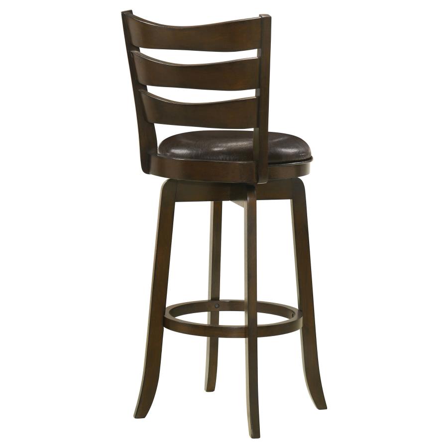 Murphy Wood Pub Height Swivel Bar Chair Dark Brown - 181369