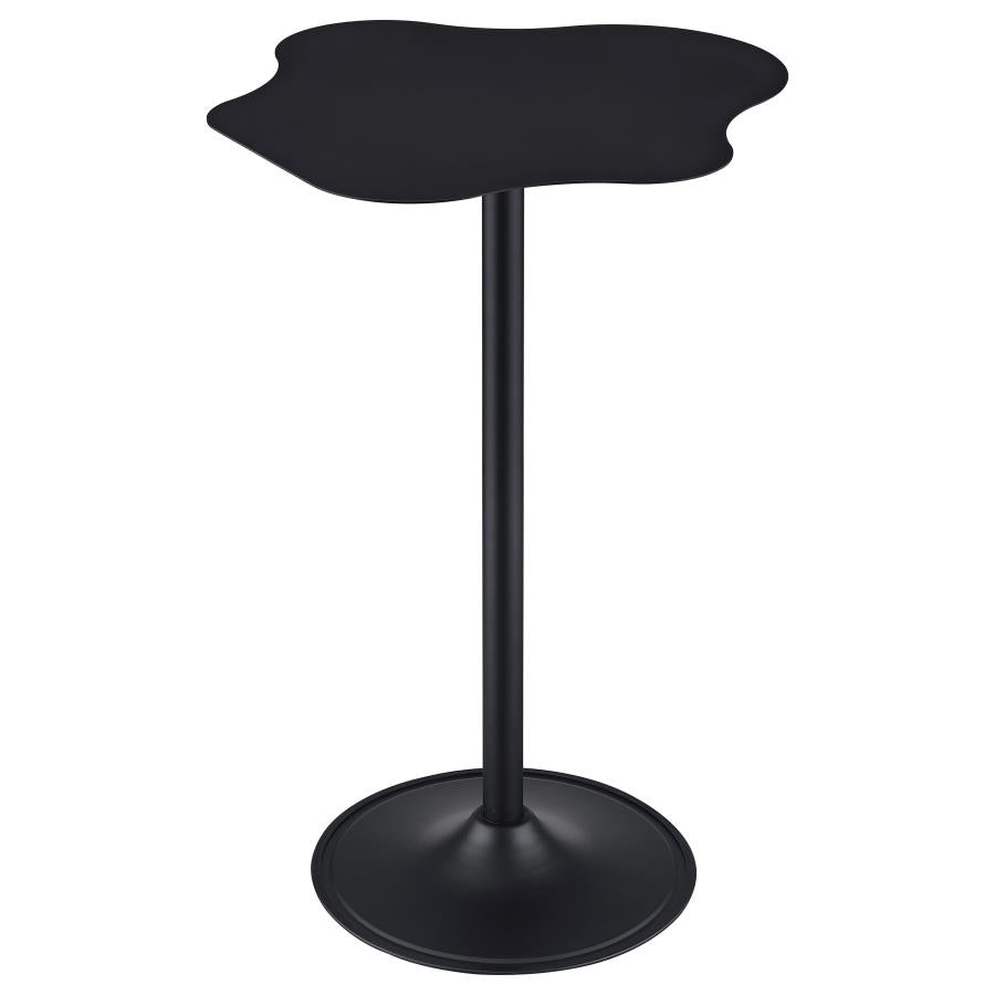 Keanu Curved 29-inch Cloud-Shaped Bistro Bar Table Black - 182230