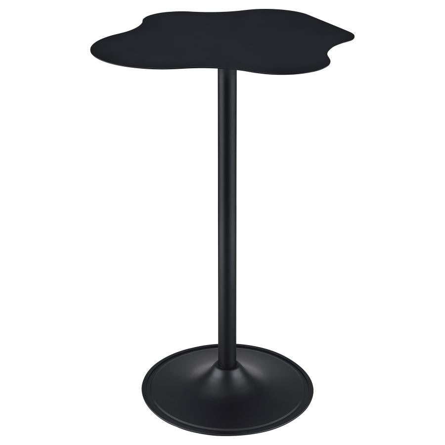 Keanu Curved 29-inch Cloud-Shaped Bistro Bar Table Black - 182230
