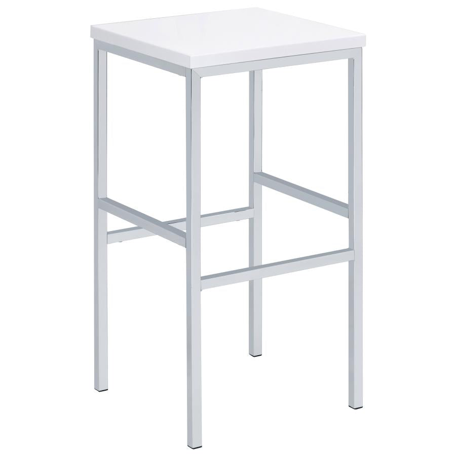 Natividad 5-piece Pub Height Bar Table Set White High Gloss - 182525