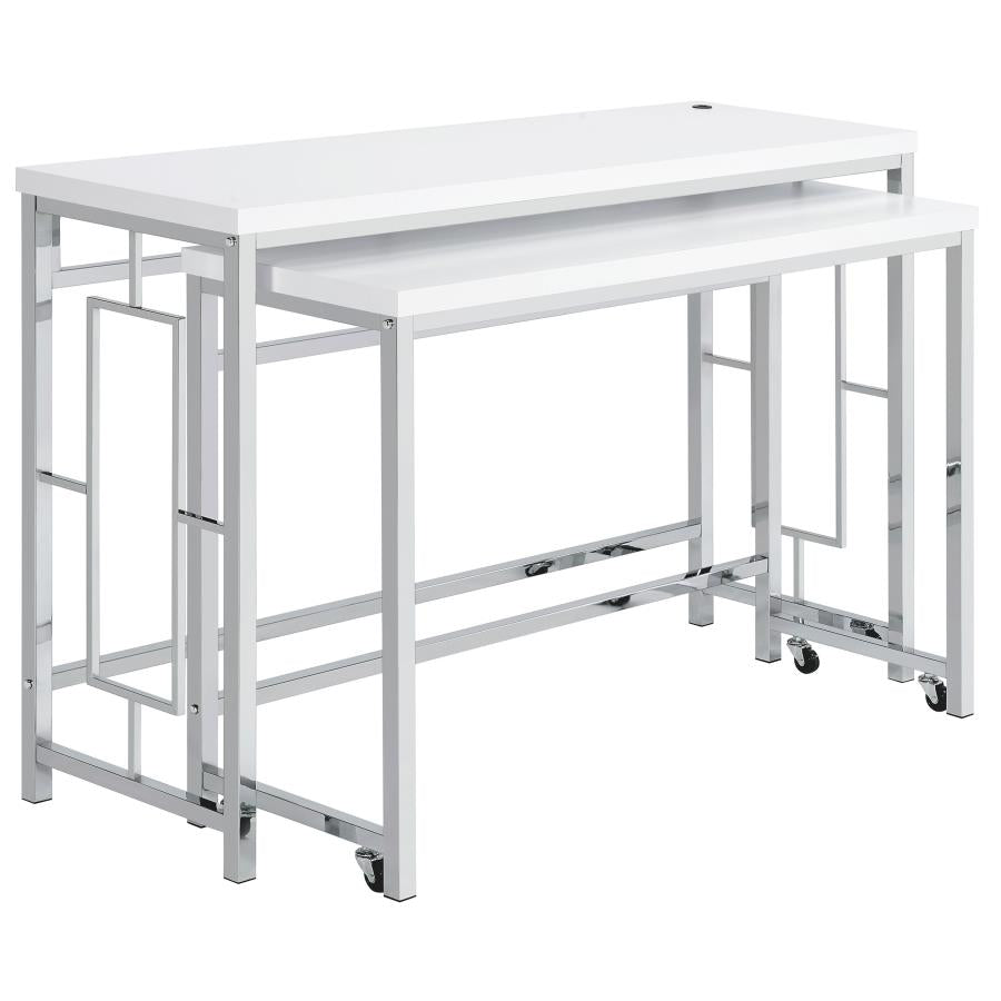 Jackson 4-piece Multipurpose Counter Height Table Set White - 182714