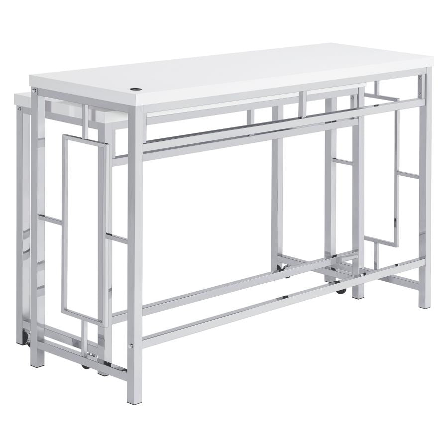 Jackson 4-piece Multipurpose Counter Height Table Set White - 182714