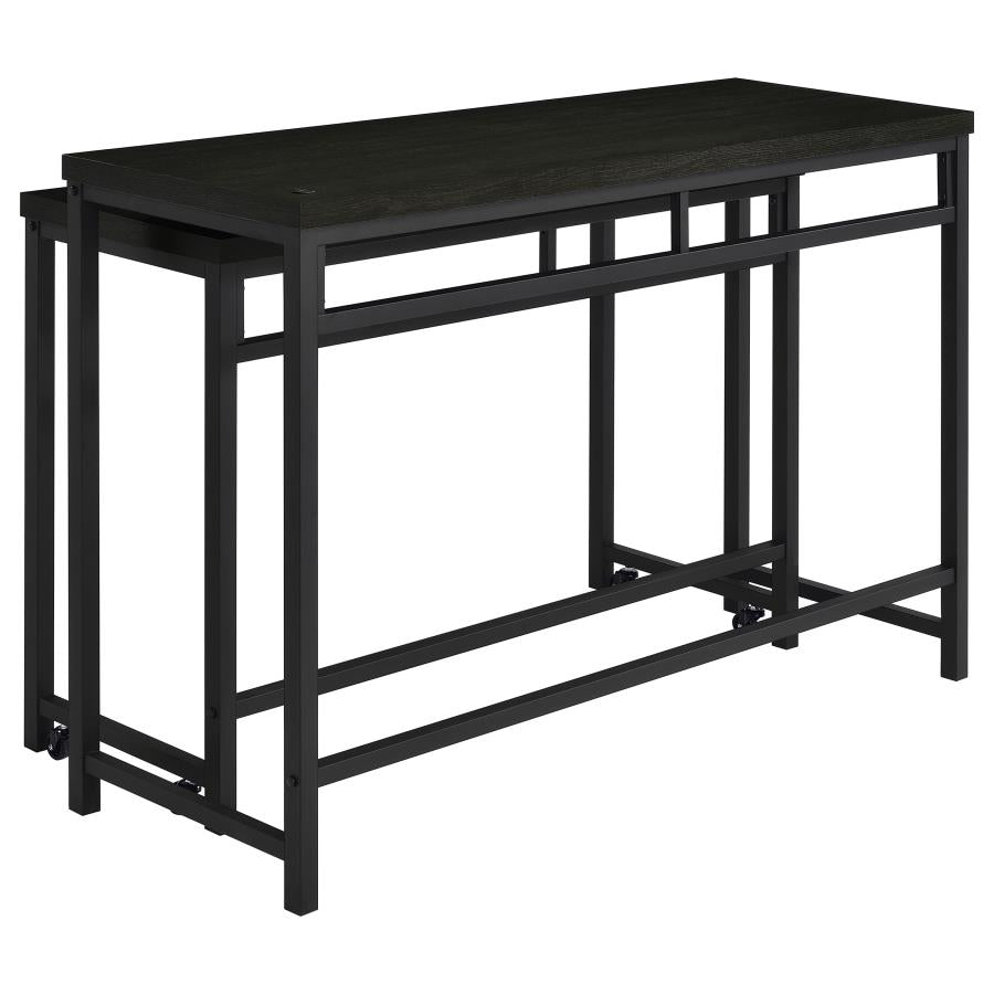 Hawes 4-piece Multipurpose Counter Height Table Set Black - 182724