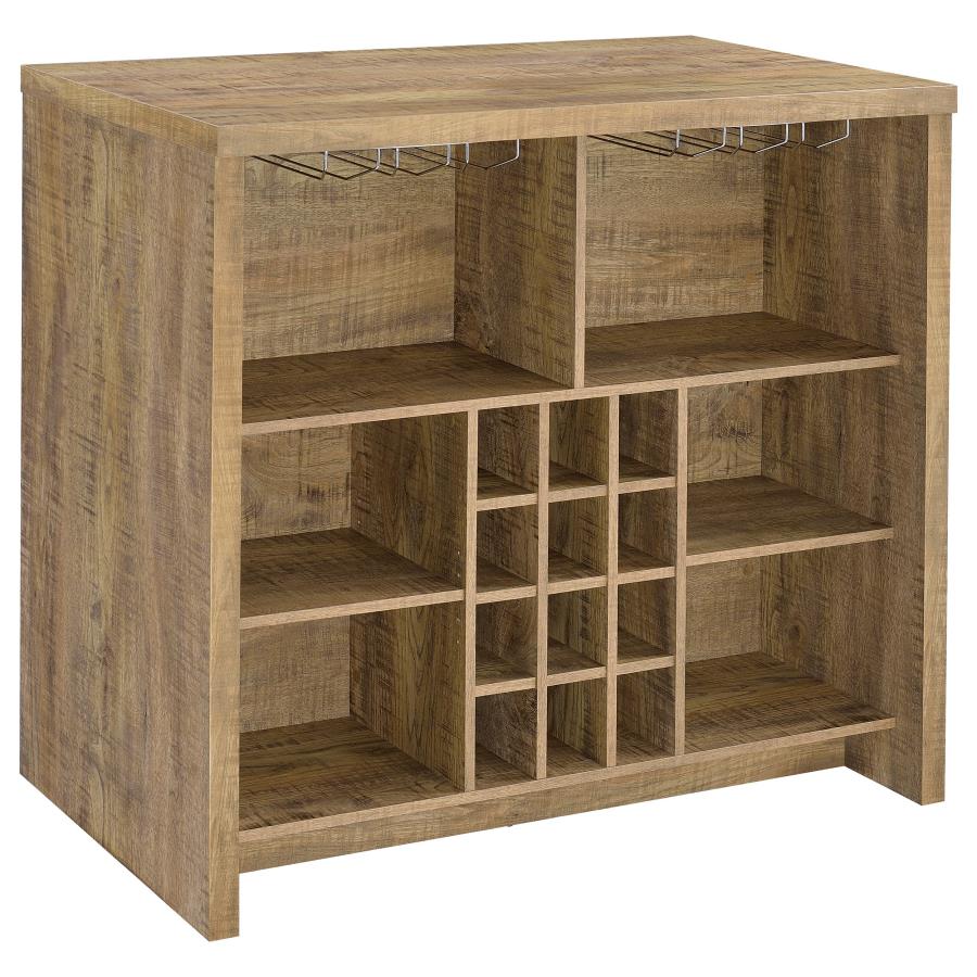 Topanga Engineered Wood Freestanding Home Bar Mango - 182785
