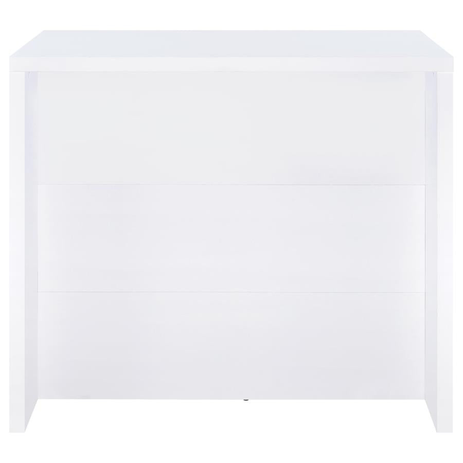 Topanga Engineered Wood Freestanding Home Bar White - 182786