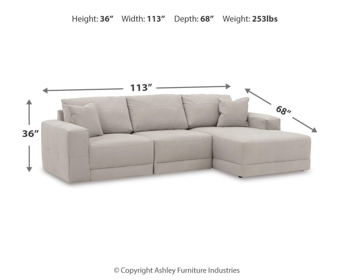 Next-Gen Gaucho 3-Piece Sectional Sofa with Chaise - 18304S2