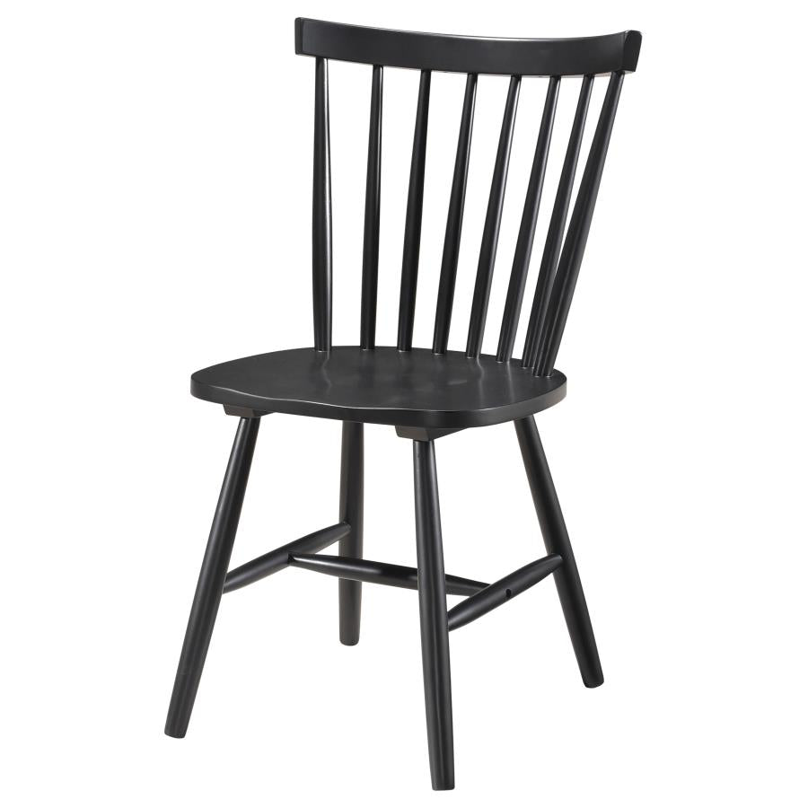 Hollyoak Windsor Wood Dining Side Chair Black (Set of 2) - 183042