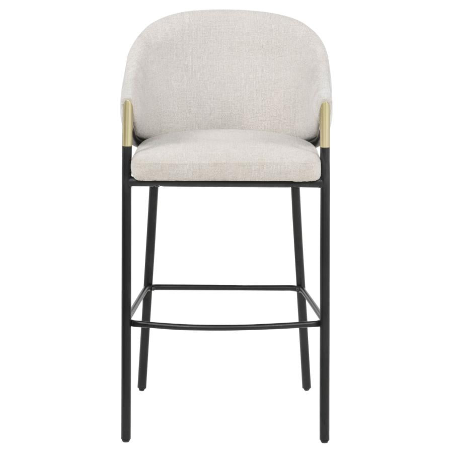 Chadwick Fabric Upholstered Bar Chair Beige (Set of 2) - 183437N