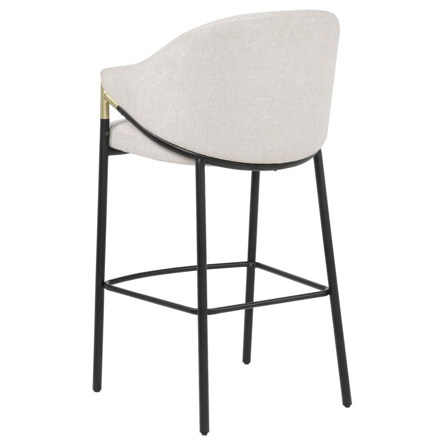 Chadwick Fabric Upholstered Bar Chair Beige (Set of 2) - 183437N
