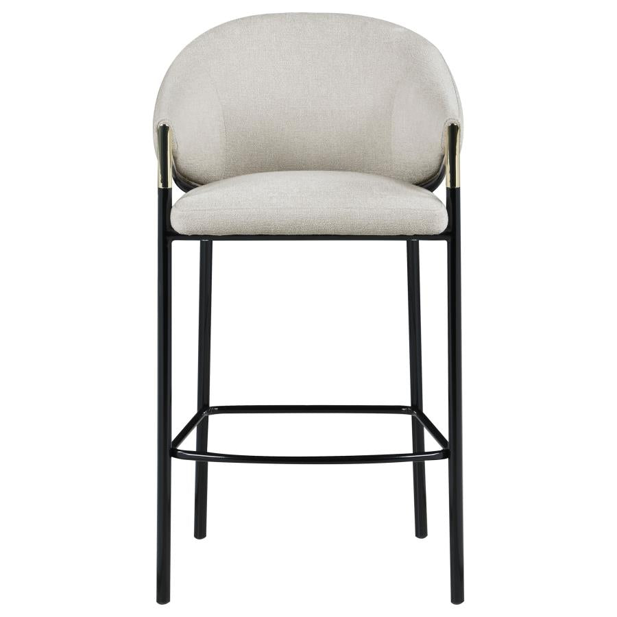 Chadwick Fabric Upholstered Bar Chair Beige (Set of 2) - 183437