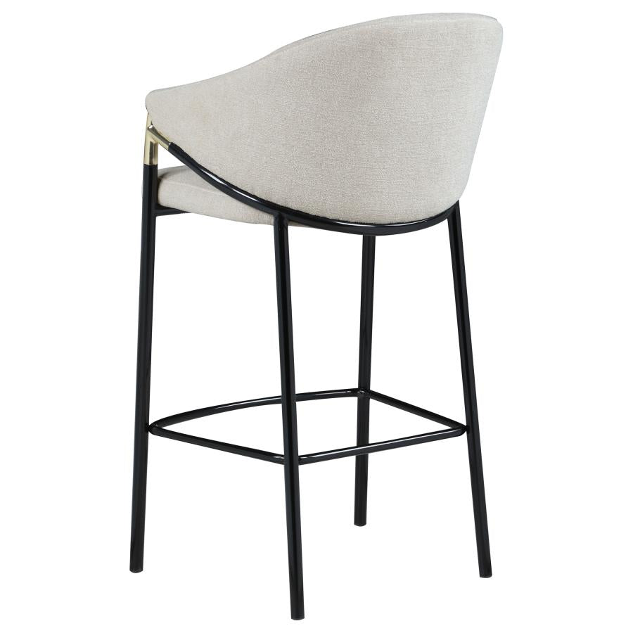 Chadwick Fabric Upholstered Bar Chair Beige (Set of 2) - 183437