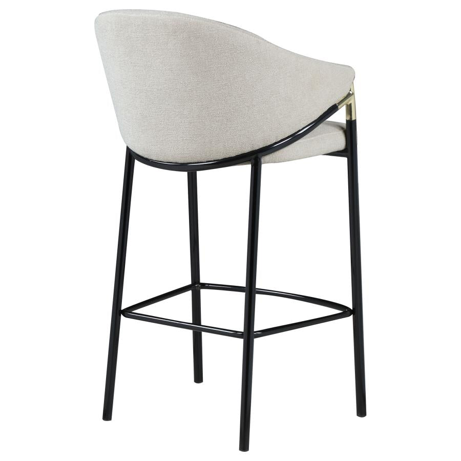 Chadwick Fabric Upholstered Bar Chair Beige (Set of 2) - 183437