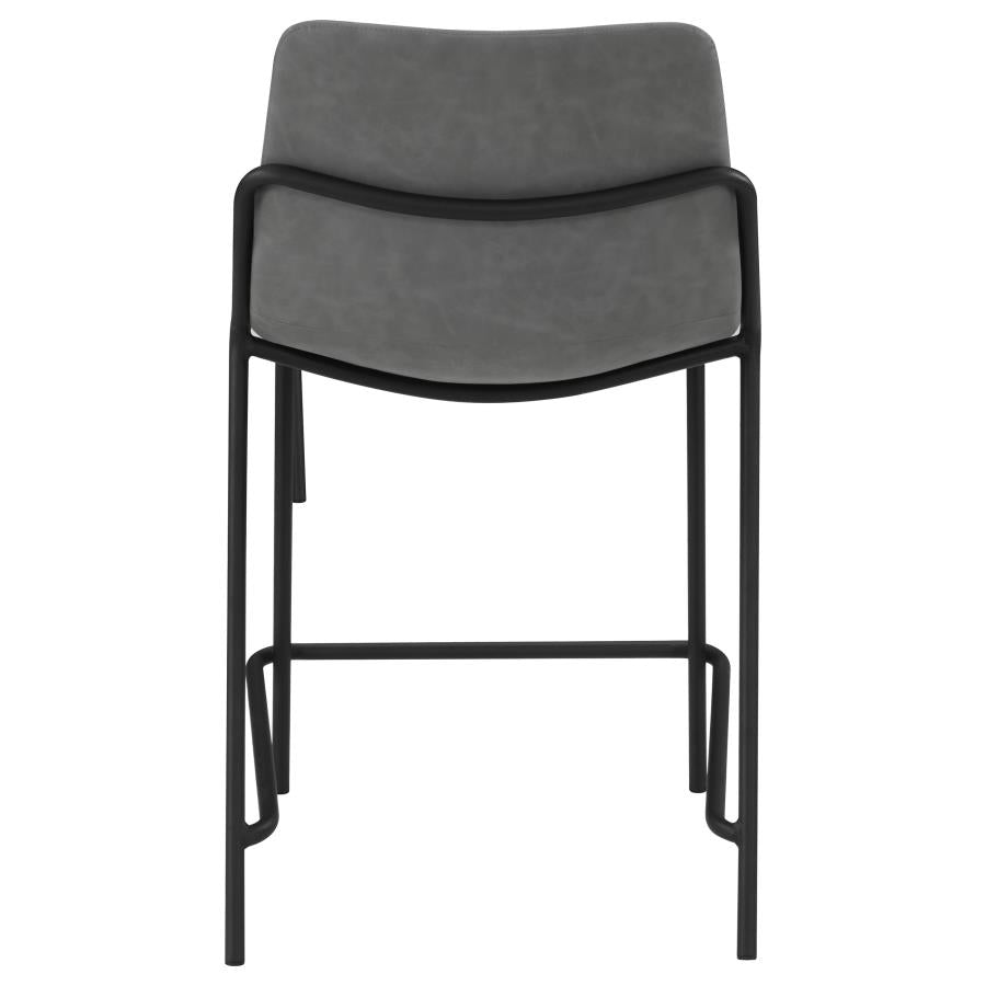 Earnest Upholstered Counter Chair Grey (Set of 2) - 183452