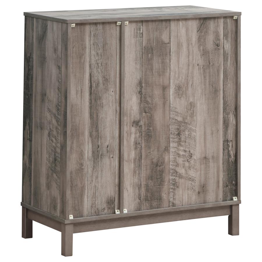 Cheyenne 2-door Home Bar Wine Cabinet Weathered Acacia - 183600