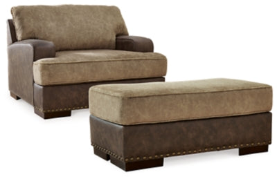 Alesbury Oversized Chair and Ottoman - 18704U3
