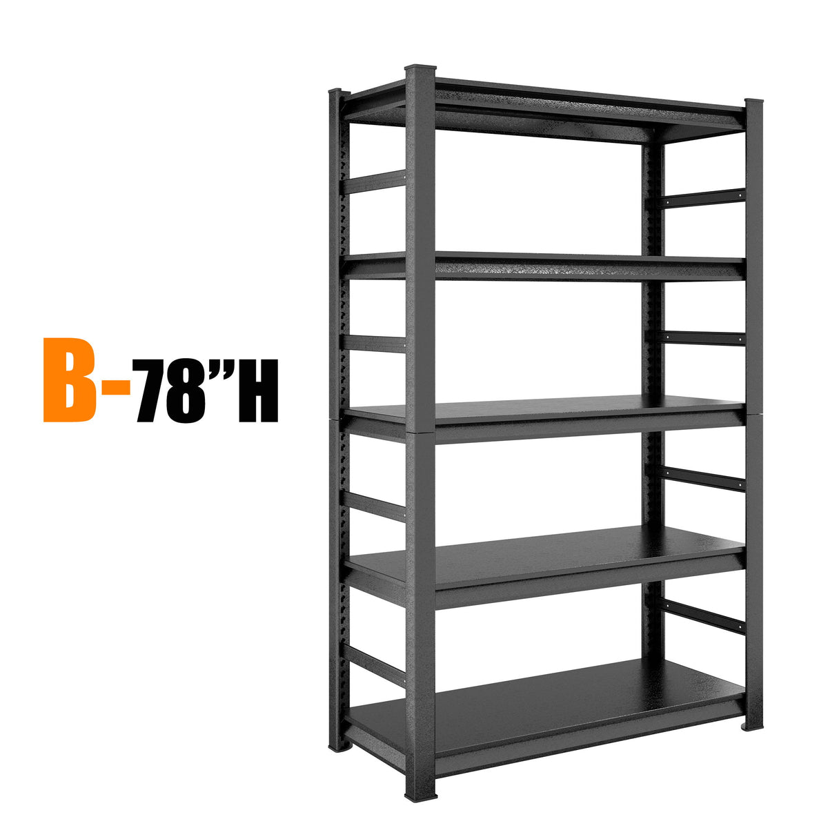 5 Tier Heavy Duty Shelving Unit Adjustable Shelving